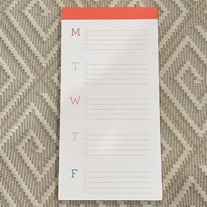 Lake + Loft The Big Ta-Do Papaya Notepad